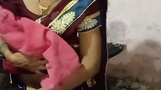 Indian girl in a saree has quick sex with devar 