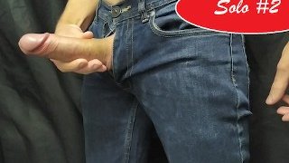 Hard dick in jeans 