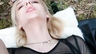 Amazing Fuck with Facial In Forest 