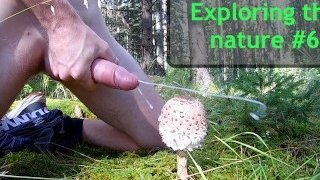 Exploring the nature #6 - Extremely massive cumshot in the woods 